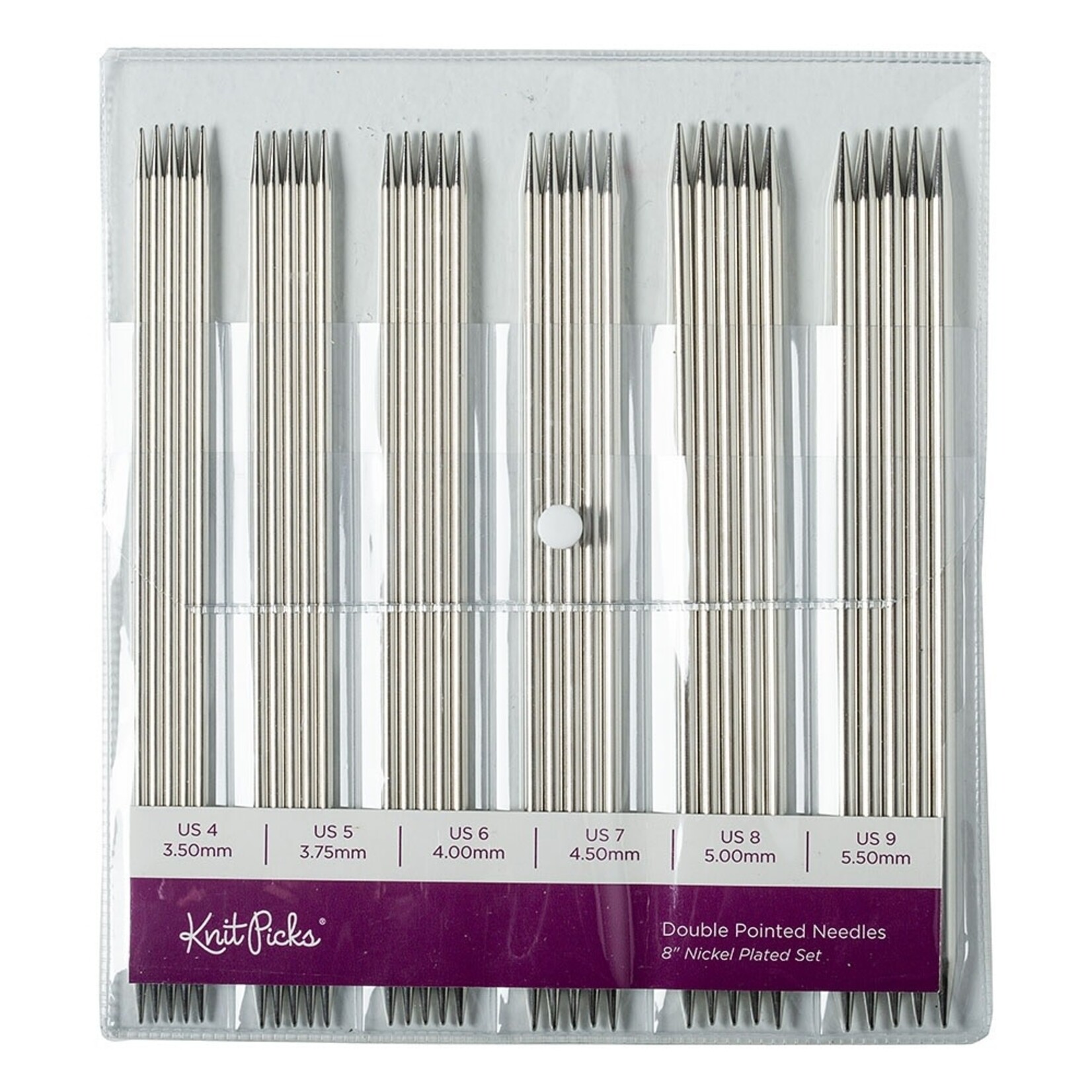 Knit Picks Nickel Plated DPN Set (8") by Knit Picks