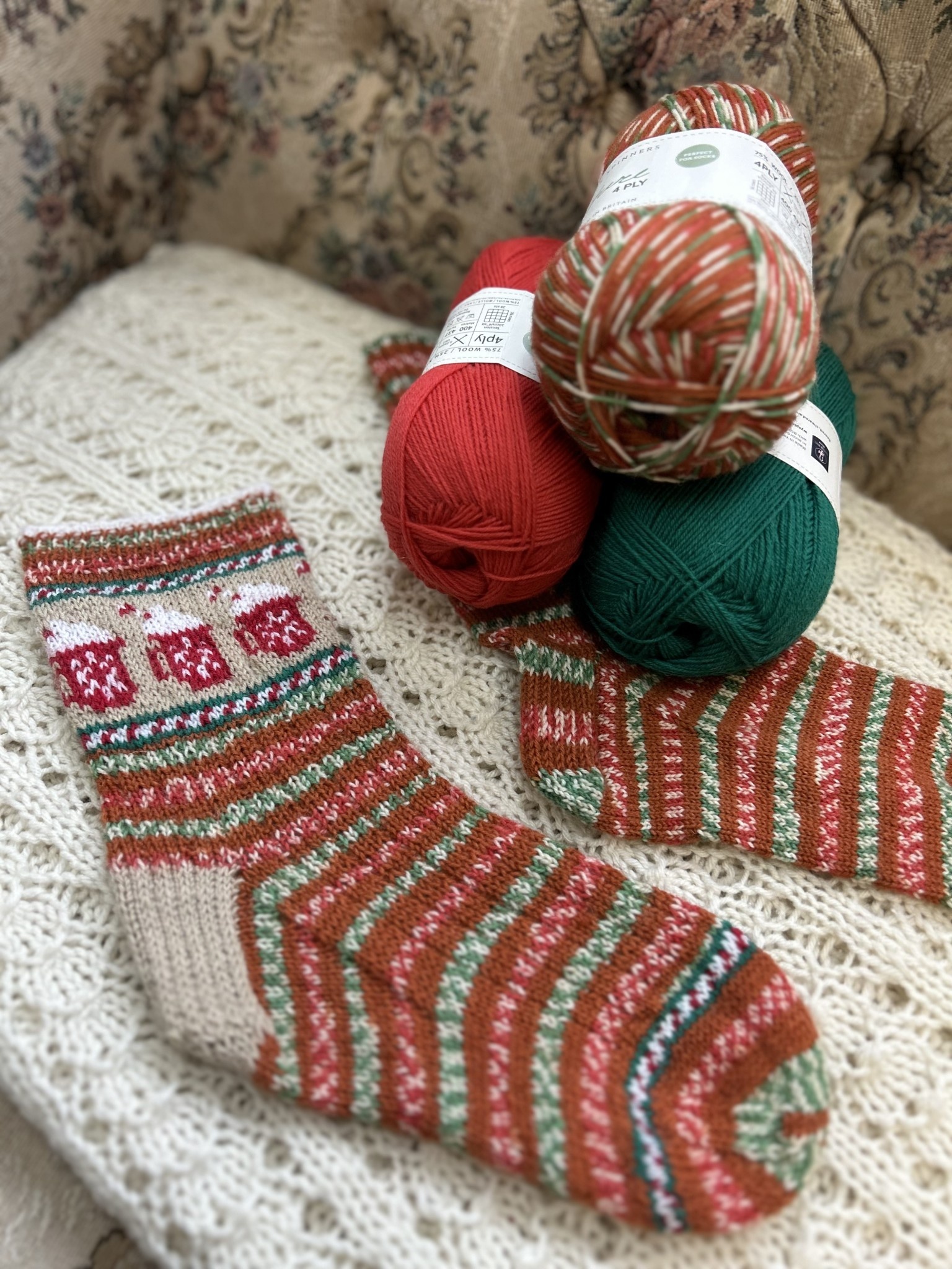 Hot Cocoa Socks (Knitting Class) Wool Trends