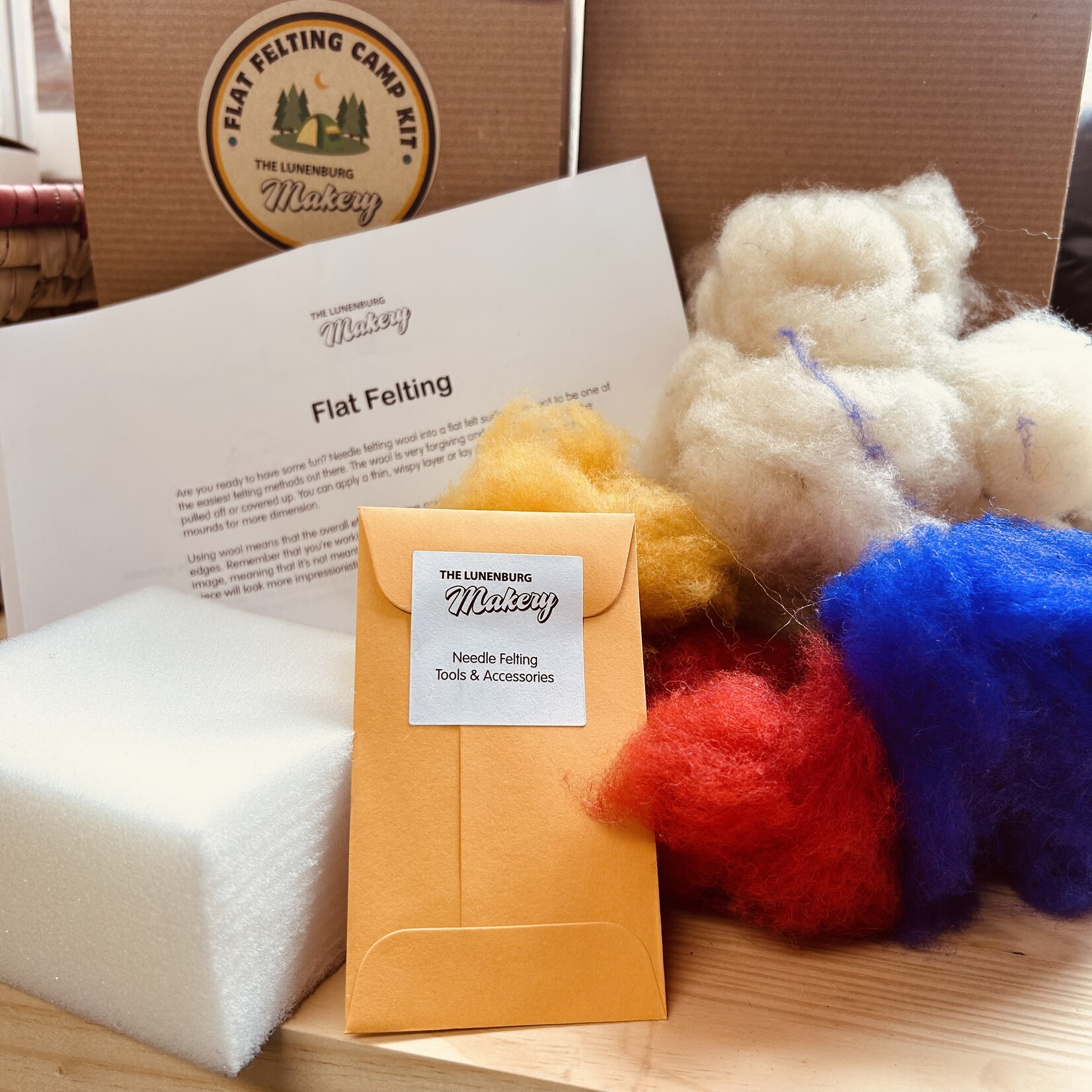 Flat Felting Camp Kit