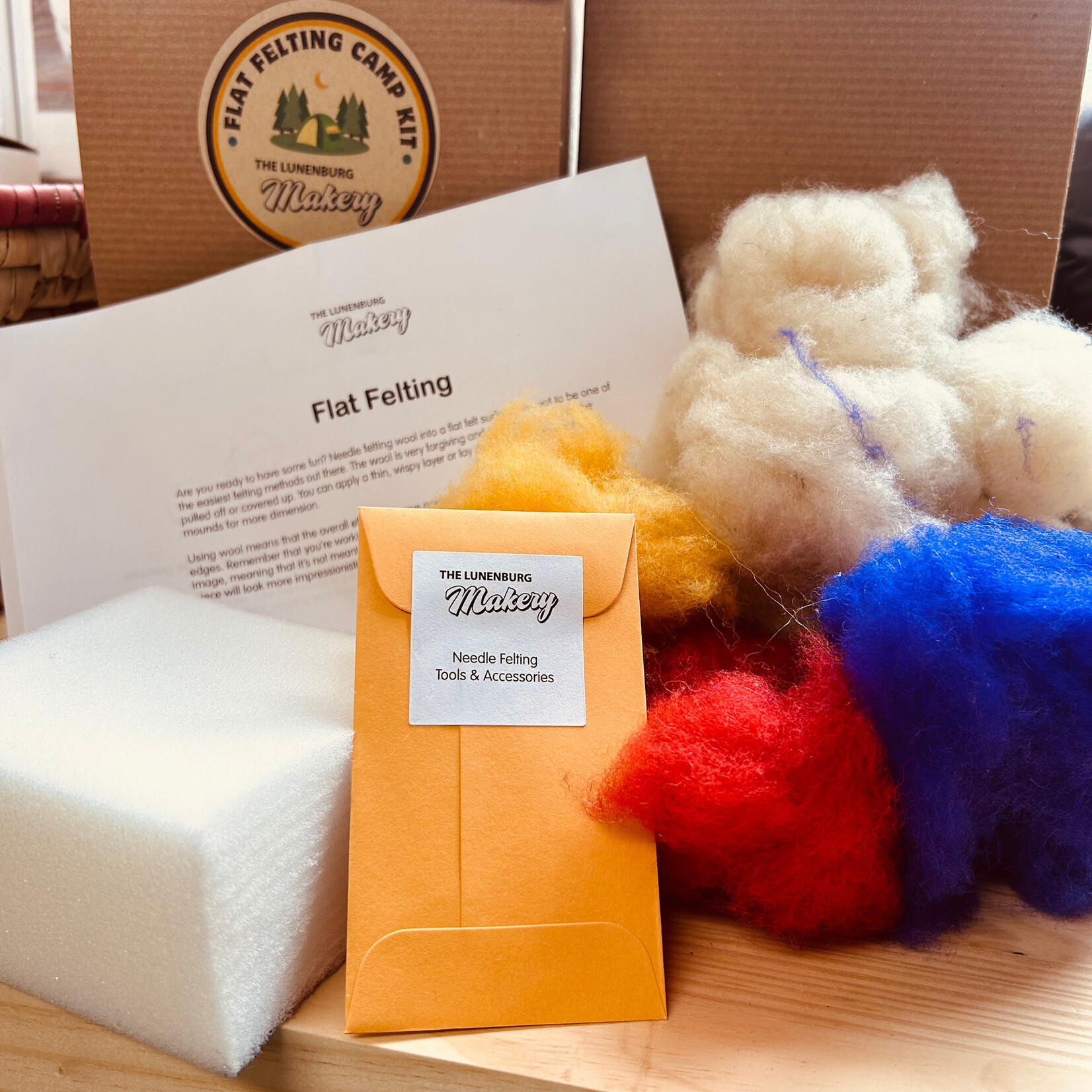 Flat Felting Camp Kit