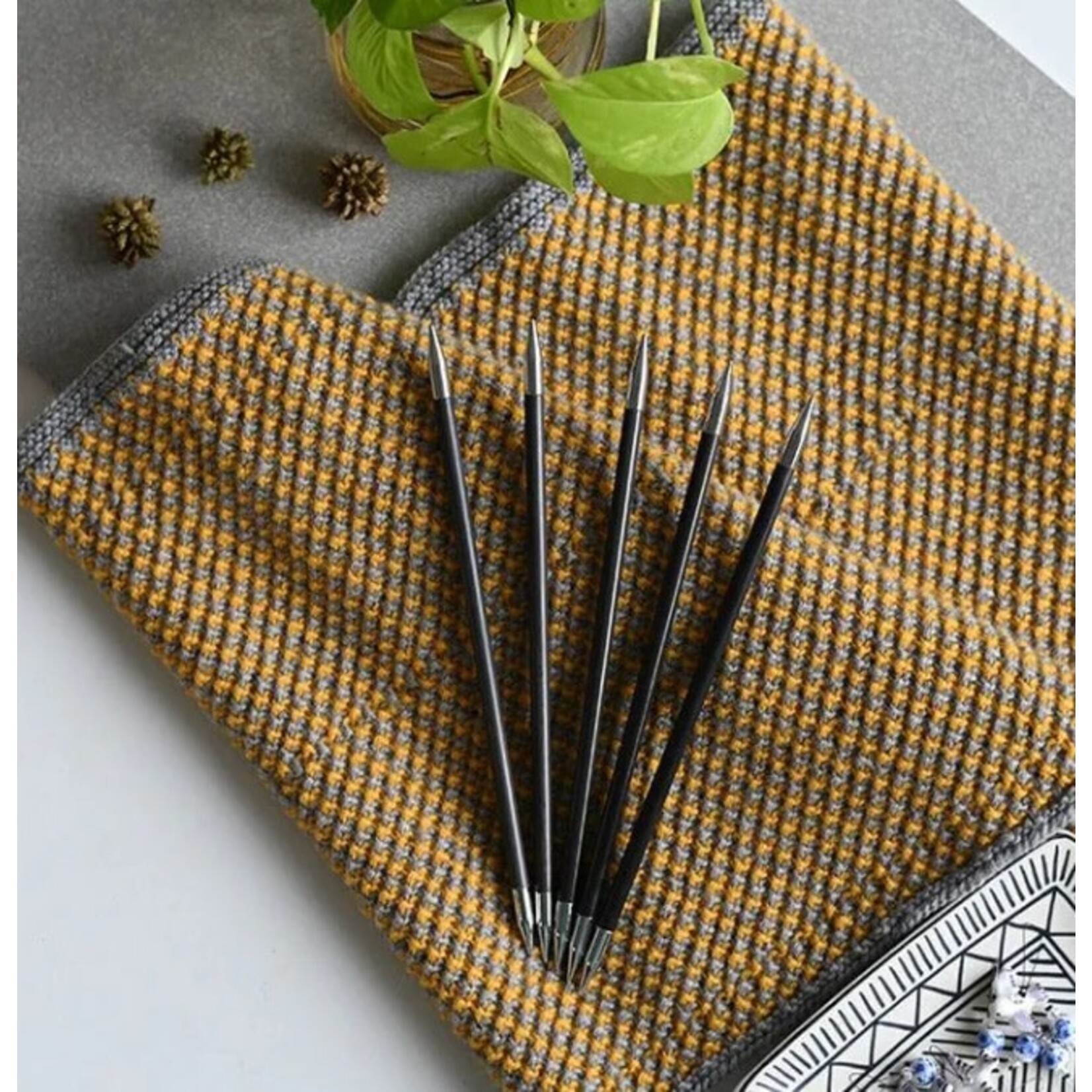 KnitPro Karbonz DPNs (6") by KNITPRO