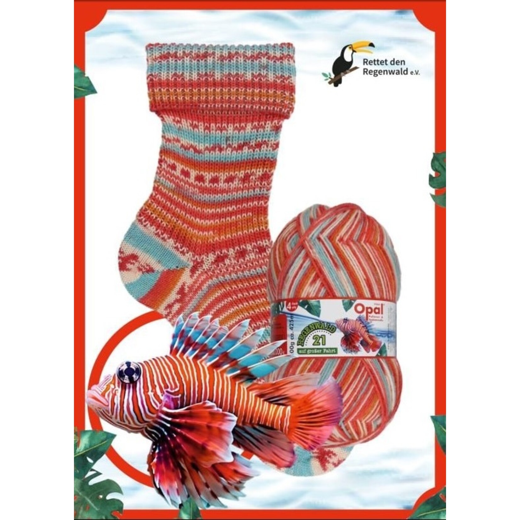 Opal Yarn Rainforest 21 (4 ply) by OPAL