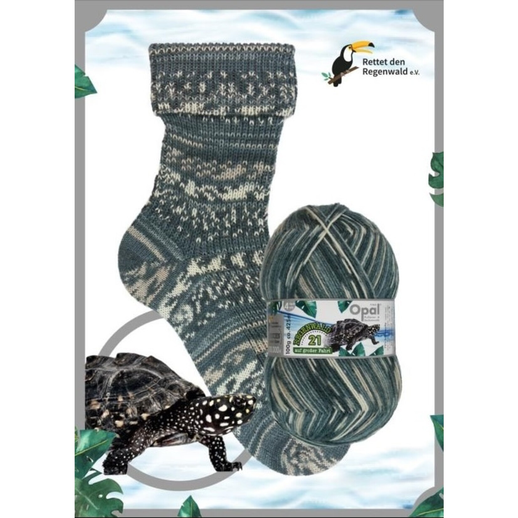 Opal Yarn Rainforest 21 (4 ply) by OPAL