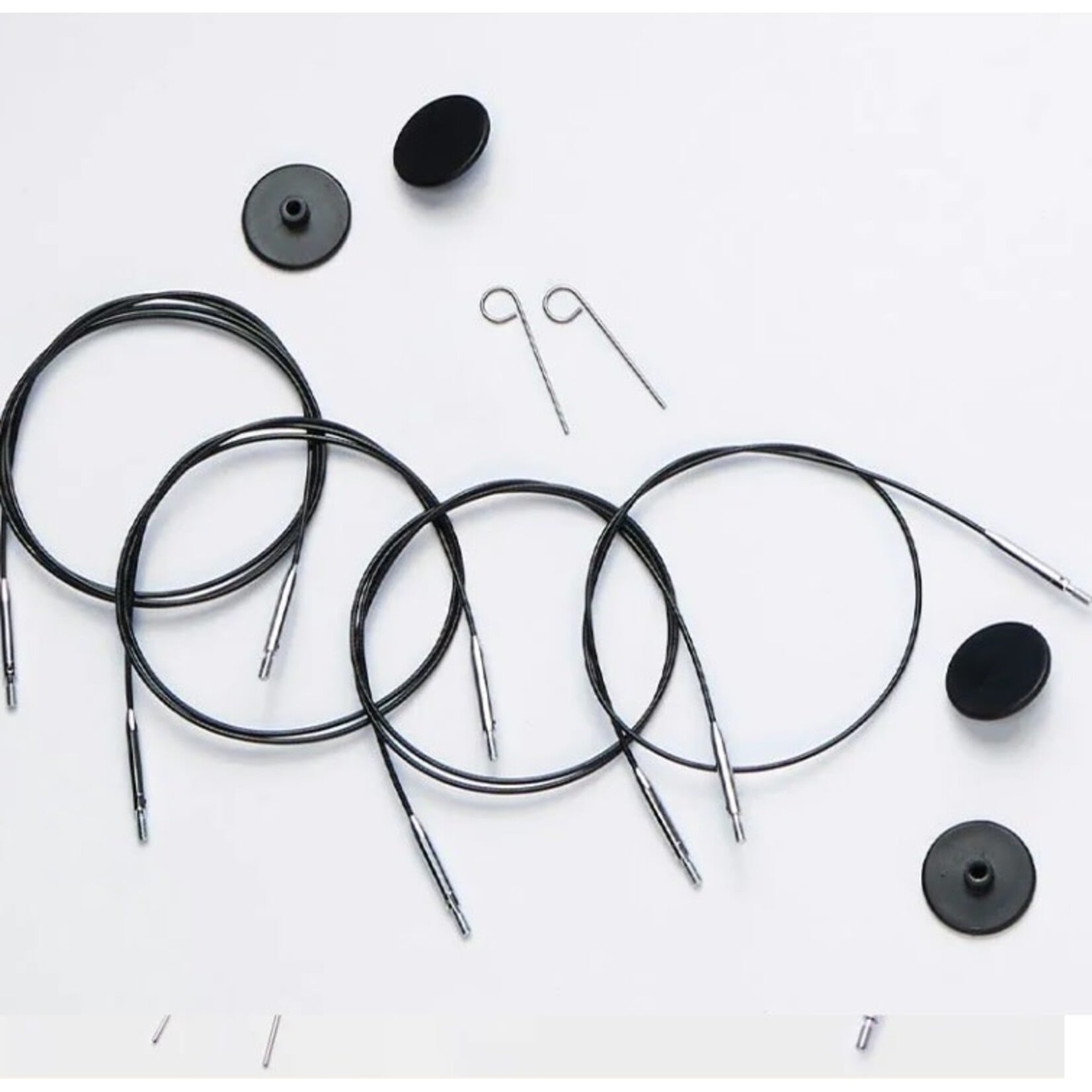 KnitPro Stainless Steel Swivel Cables by KNITPRO