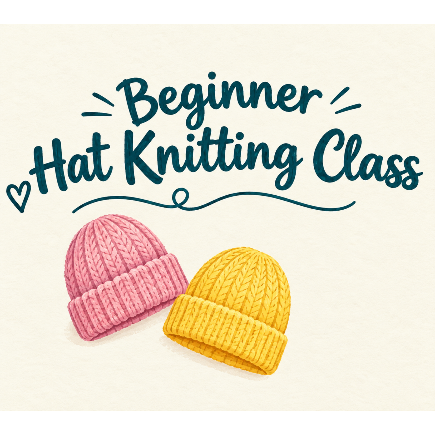 Beginner Hat Knitting Class | Nov 5 & 12, 7-9 pm