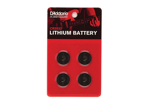 D'Addario CR2032 Lithium 3V Battery (4-pack) 