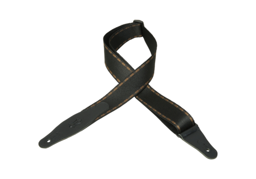 Levy's MSSW80-003 2" Woven Guitar Strap With Leather Ends 
