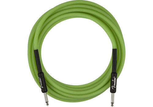 Fender Pro 18.6' Glow in the Dark Instrument Cable - Green 