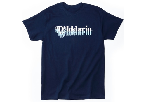D'Addario DF162L Retro Throwback Navy T-Shirt - Large 