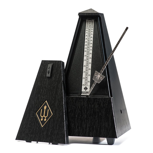 Wittner Plastic Casing Pyramid Metronome Without Bell, Black 