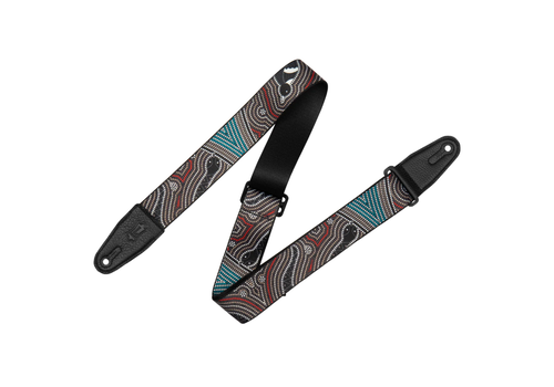 Levy's MP2DU 2-inch Poly Down Under Guitar Strap - Bird and Snake 