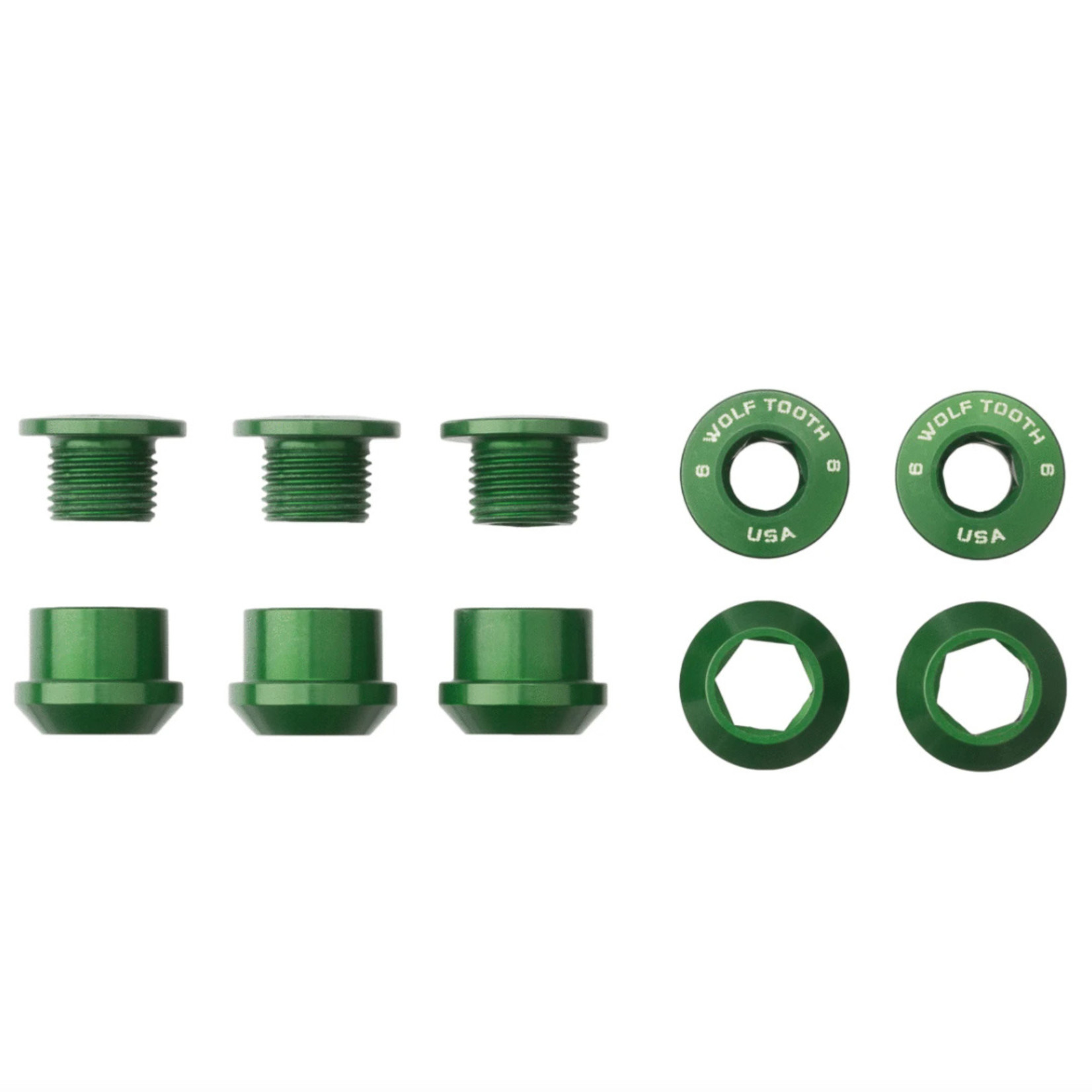 Wolf Tooth Components Wolf Tooth Anodized 1x Chainring Bolts - Set of 5