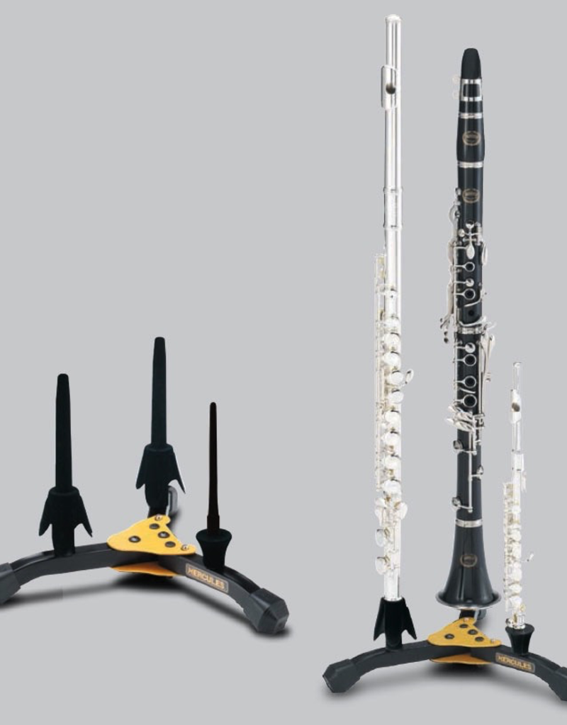 Hercules Hercules Double Clarinet/Flute Stand with Piccolo - DS543B