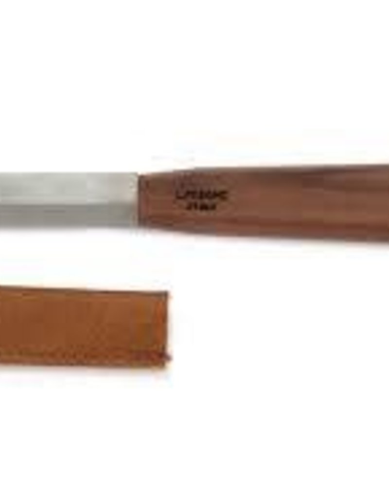 Pisoni Pisoni Tempered Steel Reed Knife - French Style w/ Leather Cover.