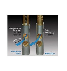 J Meinlschmidt MAW valves system - set of 3 for Bach trumpets. 16.88mm