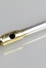 Temby Australia Temby Custom flute headjoint. Set with 10 genuine diamonds. Sterling silver with 24ct gold wash and hand finished