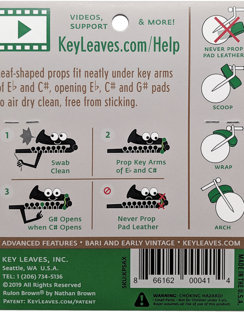 Key Leaves Key Leaves - Sax Key Props