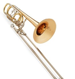 Kühnl & Hoyer Kuhnl & Hoyer Bb/F/Gb/D Bass Trombone "Orchestra Symphonic", Open Flow In Line Valves, .563 Bore, 260mm Bell, Gold Brass Bell, Brass Slide