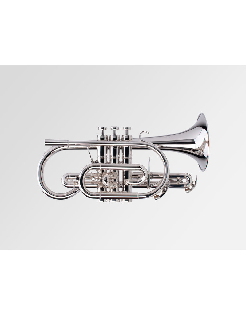 Adams Adams CN1 Yellow Brass Bb Cornet - Silver Plated