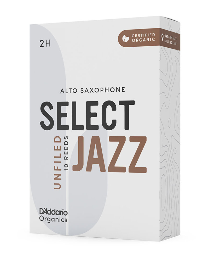 D'Addario D’Addario Organic Jazz Select Unfiled Alto Saxophone Reeds