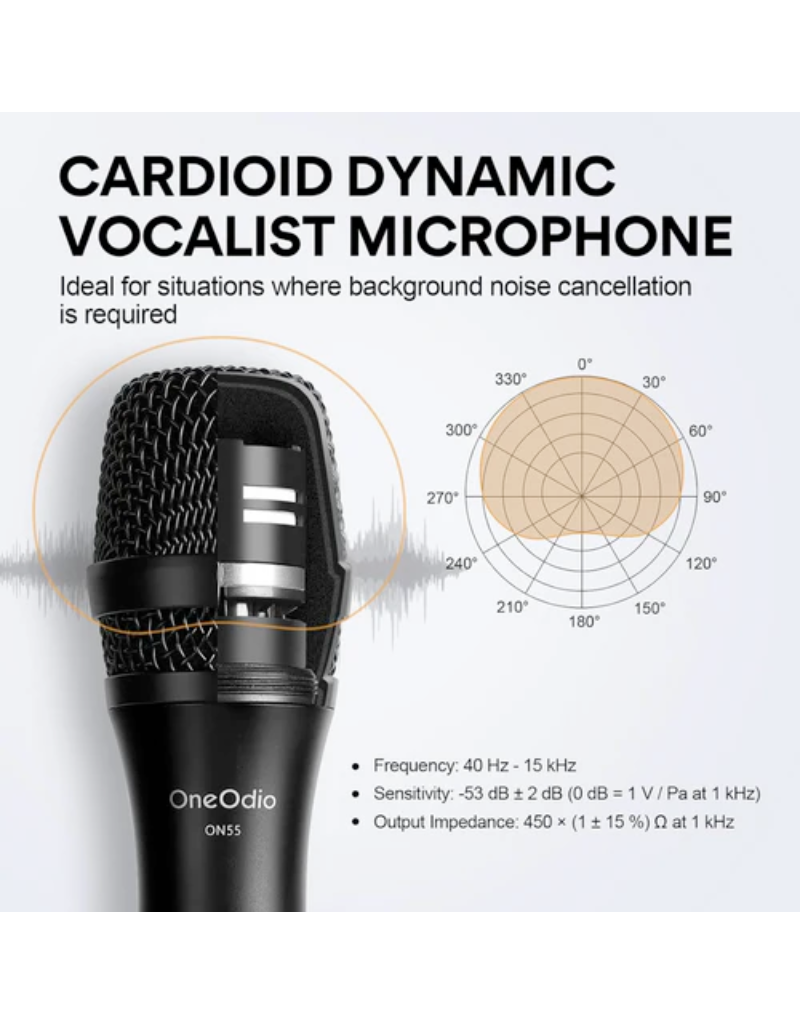 OneOdio OneOdio ON55 Dynamic Vocal Microphone w/ 5m Lead