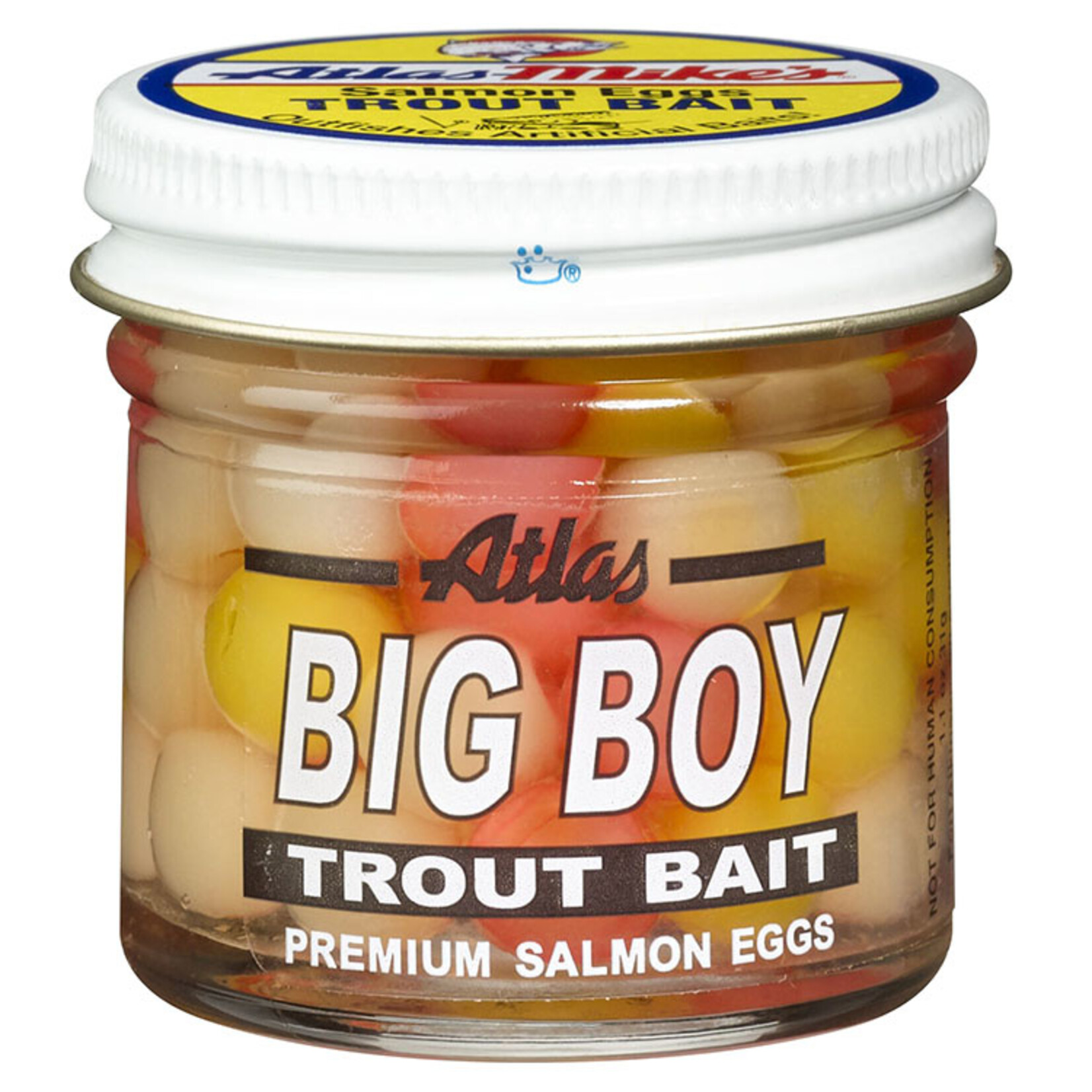 Atlas Mike's Jar of Garlic Marshmallow Salmon Fishing Bait Eggs