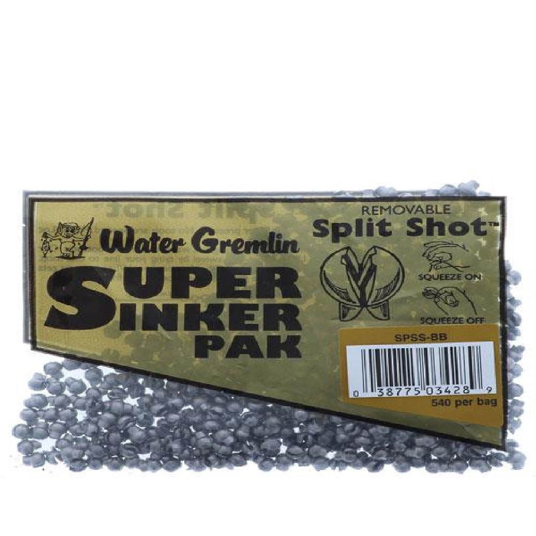 WATER GREMLIN SUPER SINKER PAK 630PER BAG Poor Richards