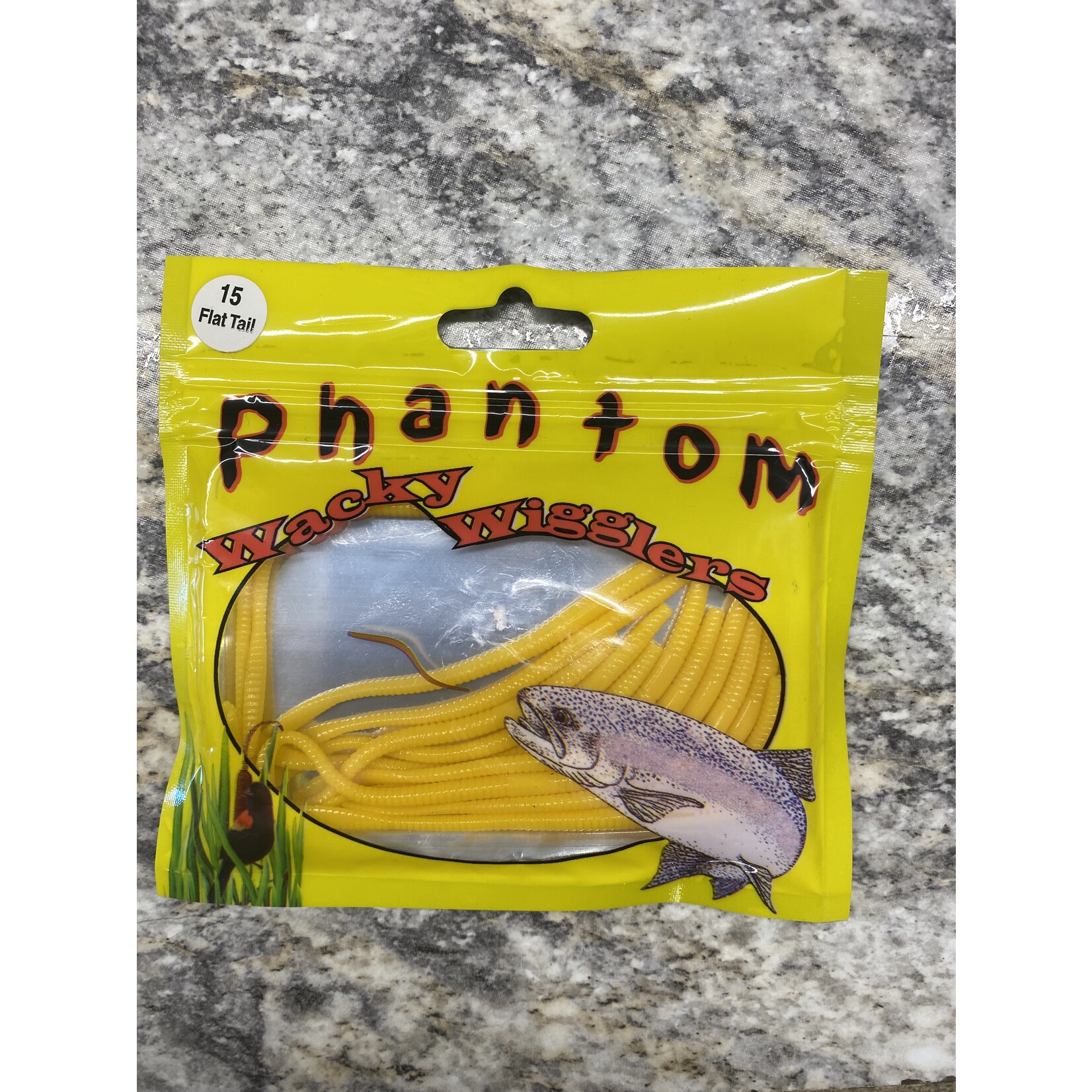 Phantom Wacky Wigglers - Flat Tail Worms (choose colour)