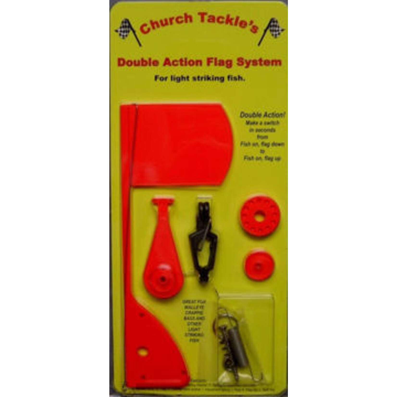 CHURCH TACKLE CO. CHURCH DBL ACTION FLAGS DOUBLE ACTION FLAG SYSTEM