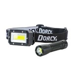 DORCY 7 LED Headlight Flashlight Combo Pack