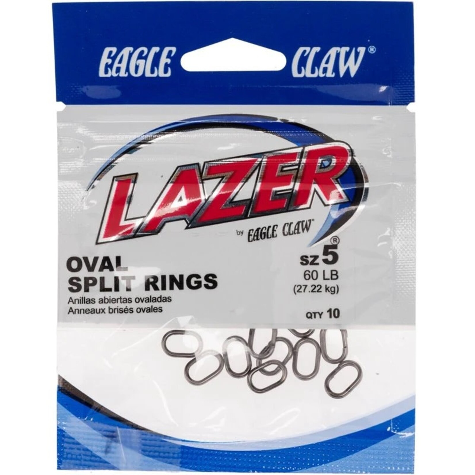 Eagle Claw Lazer Oval Split Rings