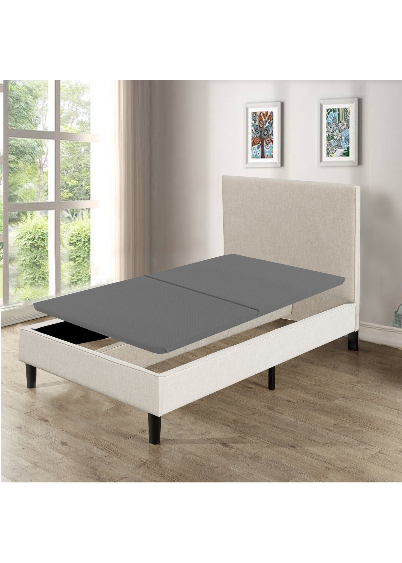 *Twin - 1.5-Inch Split Fully Assembled Bunkie Board For Mattress Bed Support
