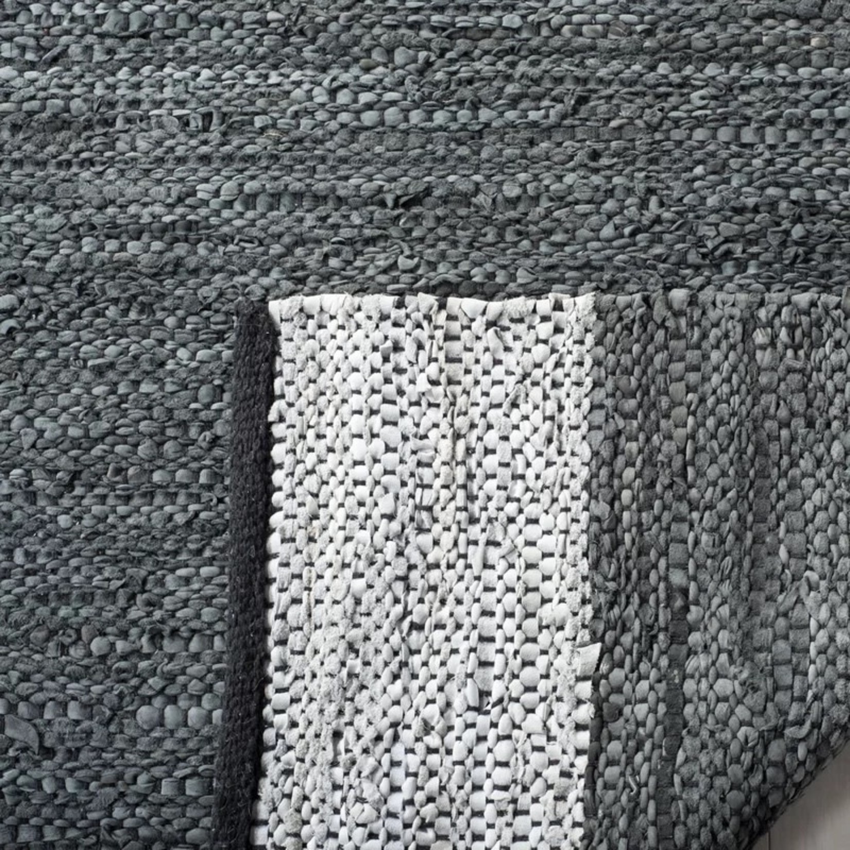 *3' x 5' Martins Vintage Handwoven Flatweave Black/Gray Area Rug