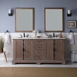 *Tolliver 72" Double Bathroom Vanity-Brushed Natural Oak