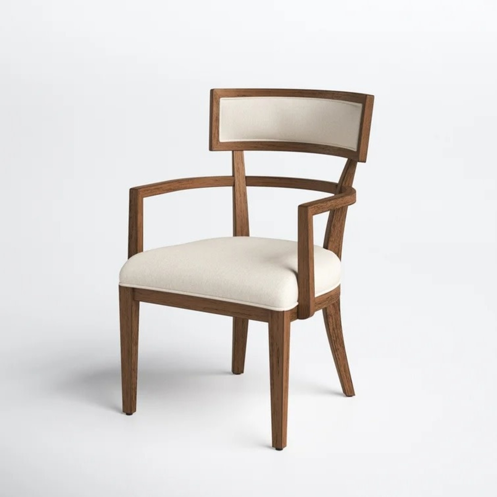 *Linen Wingback Arm Chair in Bedford/Ivory - Set of 2