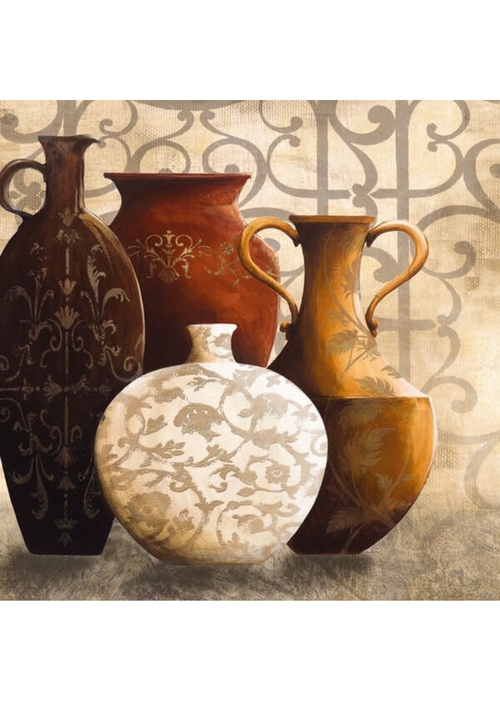 *20" x 20" Ceramic Vases Canvas