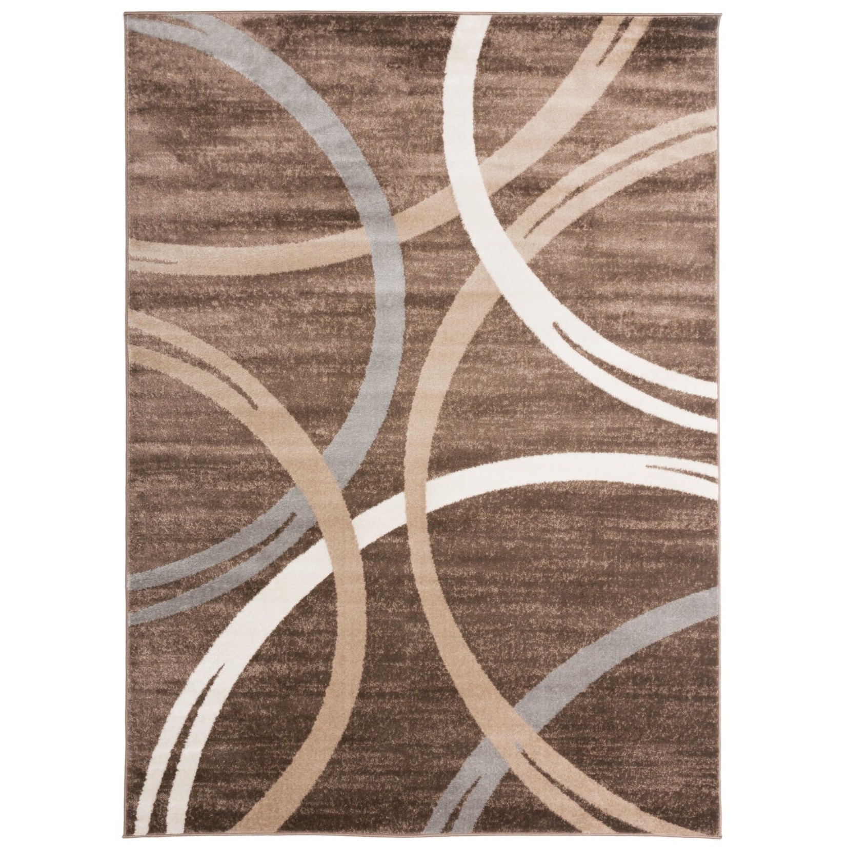 *2' x 3' Devonshire Abstract Brown Area Rug
