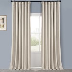 *50" x 84" - Heritage Velvet Room Darkening Curtain Panels - Set of 2