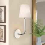 *Climsland 1 - Light Dimmable Armed Sconce - Polished Nickel