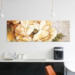 *24" x 72" Summer Fresh Poppies by Linda Thompson - Wrapped Canvas Panoramic Graphic Art Print - Slight Blemish On Corners