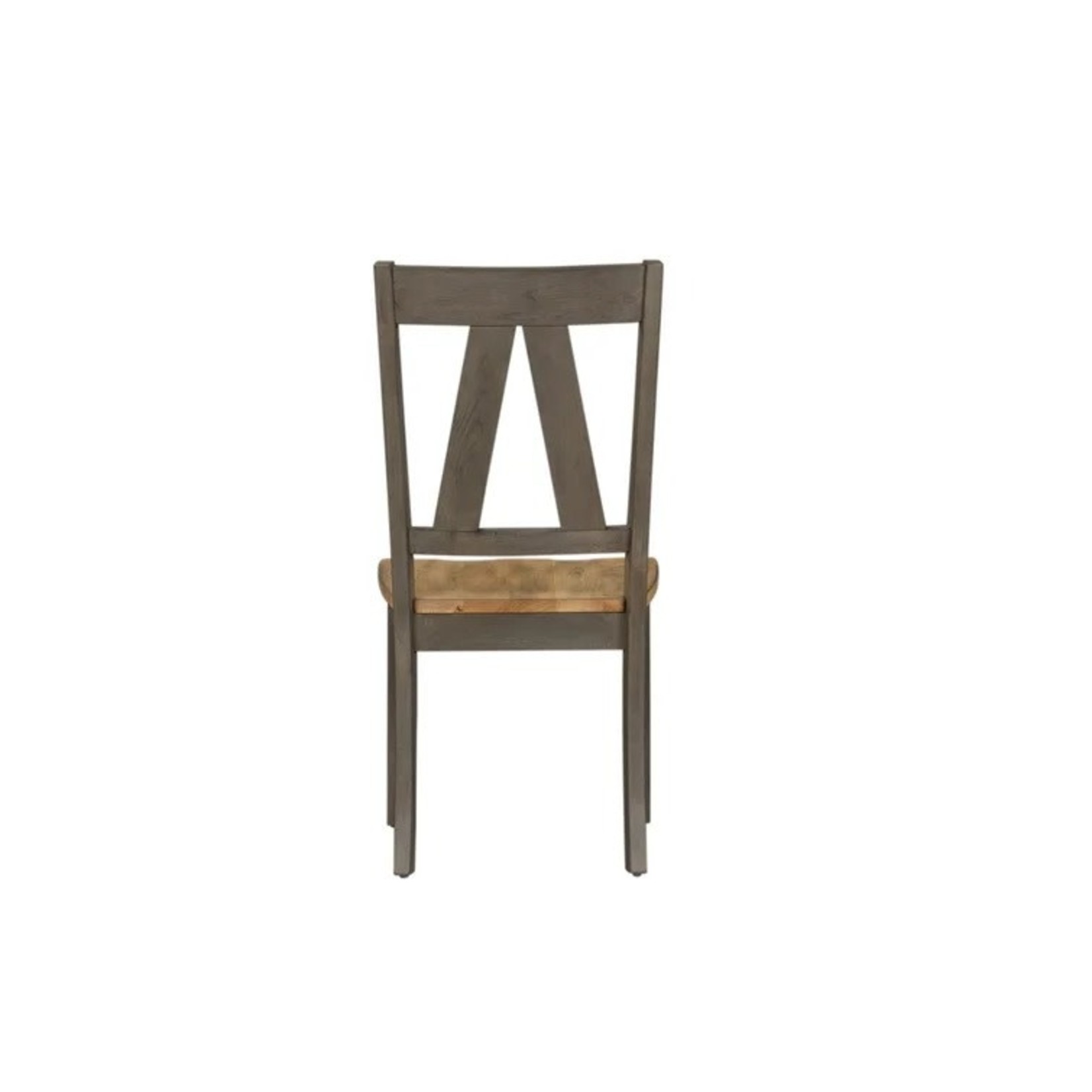 *Keswick Solid Wood Side chairs - Set of 2- Light Gray