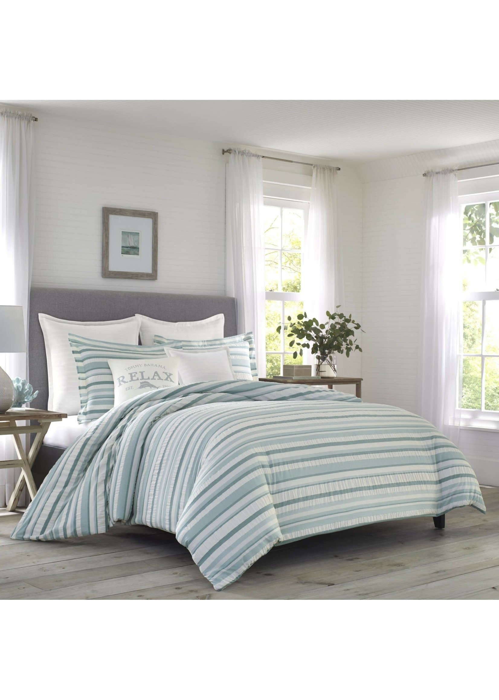 *King - Clearwater Cay Relax Reversible Duvet Cover Set - Final Sale