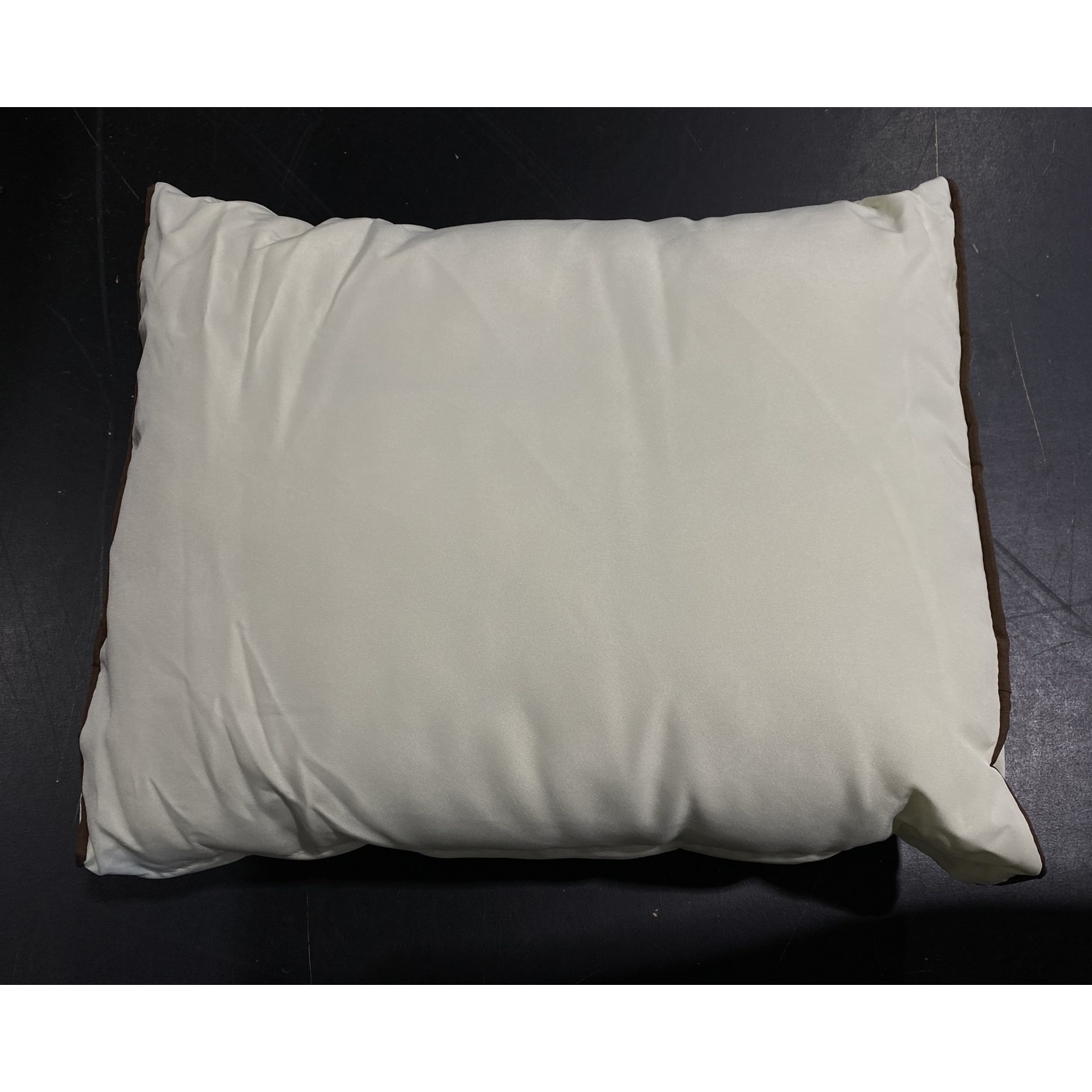 *6 Piece Cushion Set - 1 Back, 2 Sides & 3 Throw Pillows- Cream/Brown - Final Sale