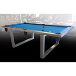 *Modern Stainless Steel Pool Table  - MUST BE PICKED UP AT WAREHOUSE - Please Read Description - Final Sale