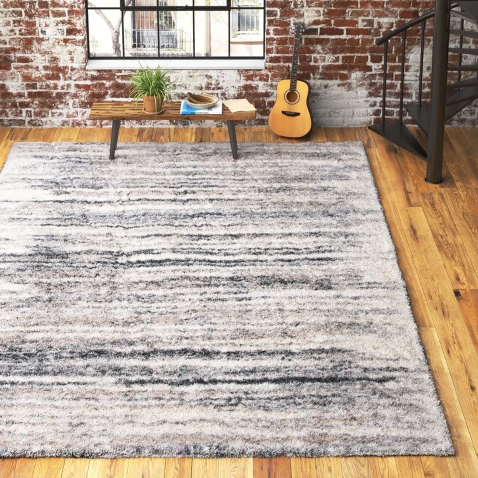 *9' x 12' Ackley Ivory/Gray Area Rug