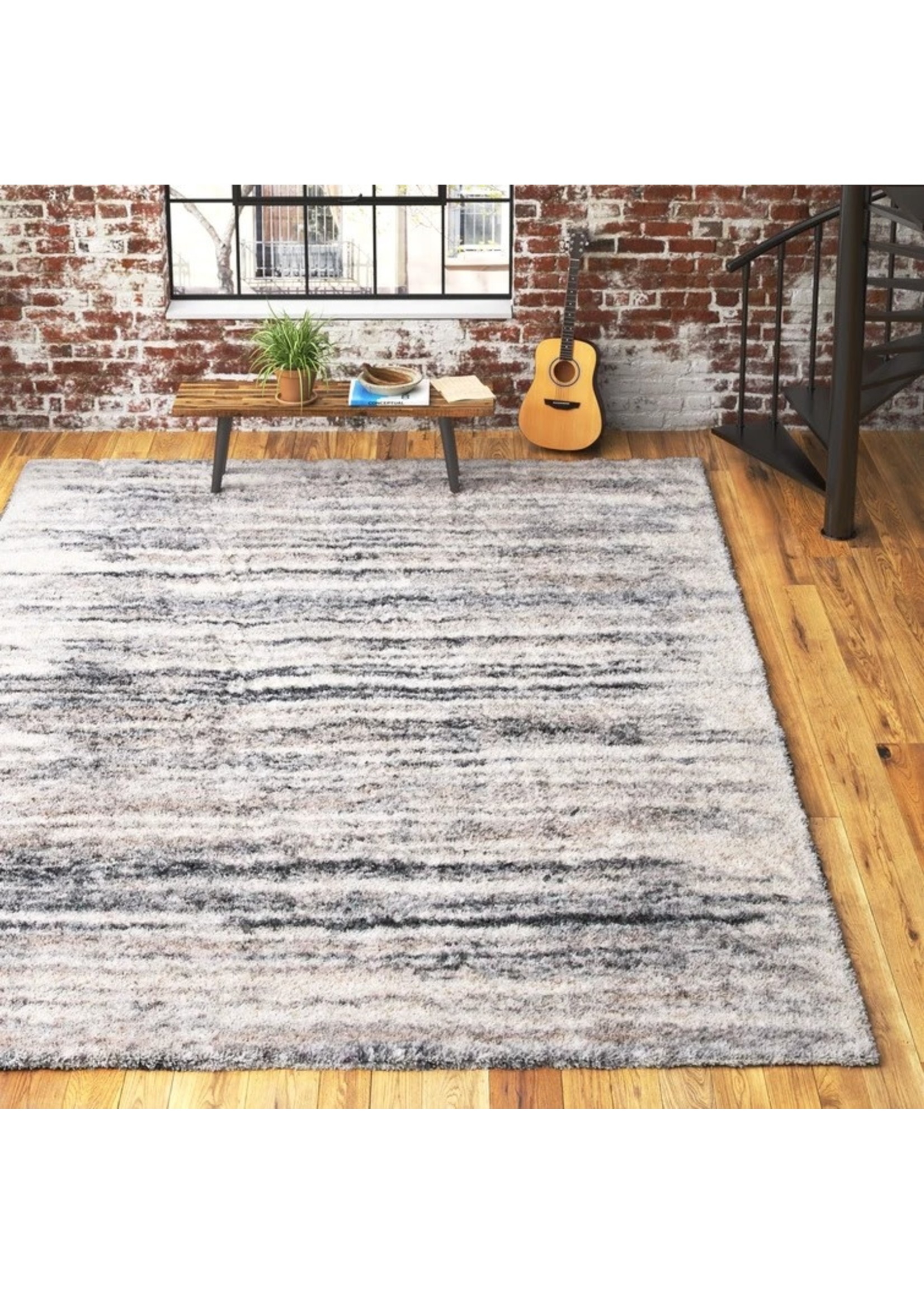 *9' x 12' Ackley Ivory/Gray Area Rug