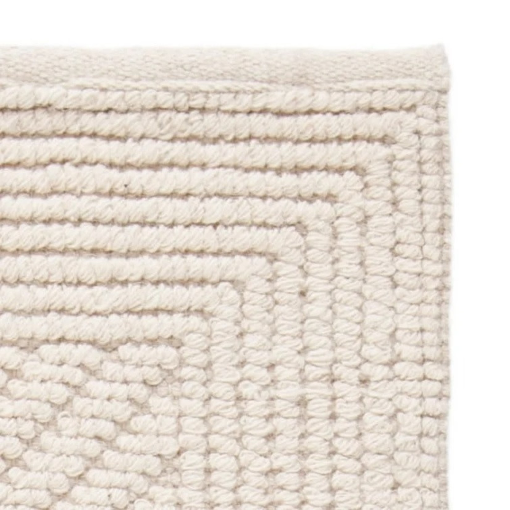 *2' x 3' Lomawai Hand-Woven Flatweave Wool/Cotton Ivory Area Rug
