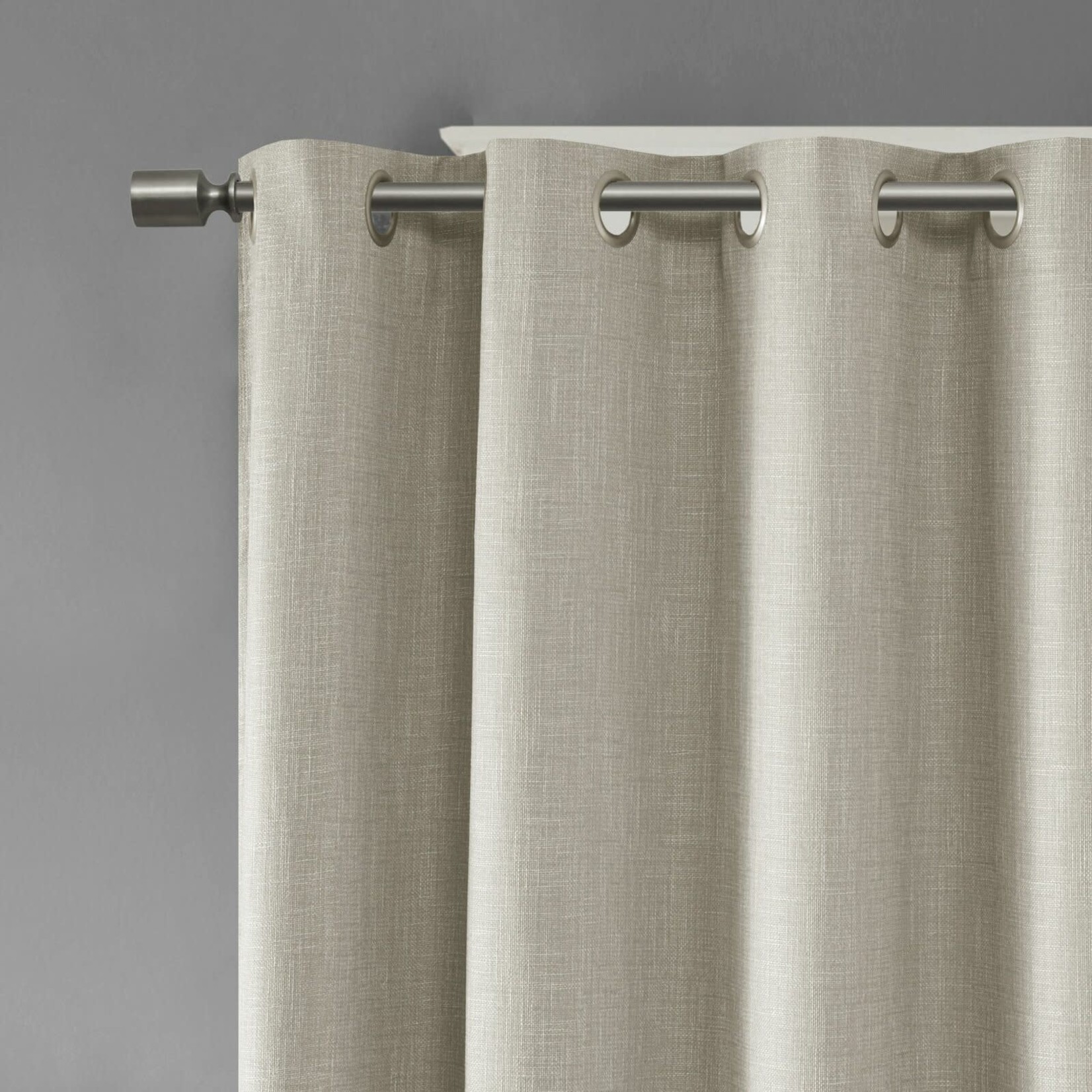 *50" x 84" Silja Solid Blackout Grommet Single Curtain Panel