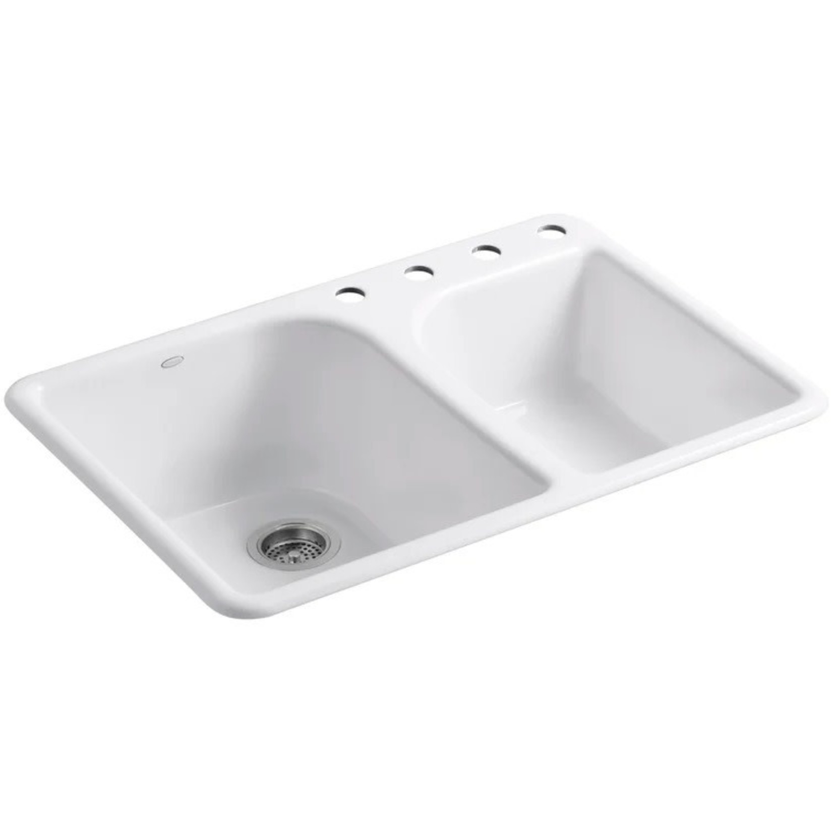 *Turnings 33" L x 22" W Drop-In Kitchen Sink with 4 Faucet Holes - Sink Only