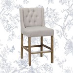 *24" Sixtine  Counter Stool - French Beige